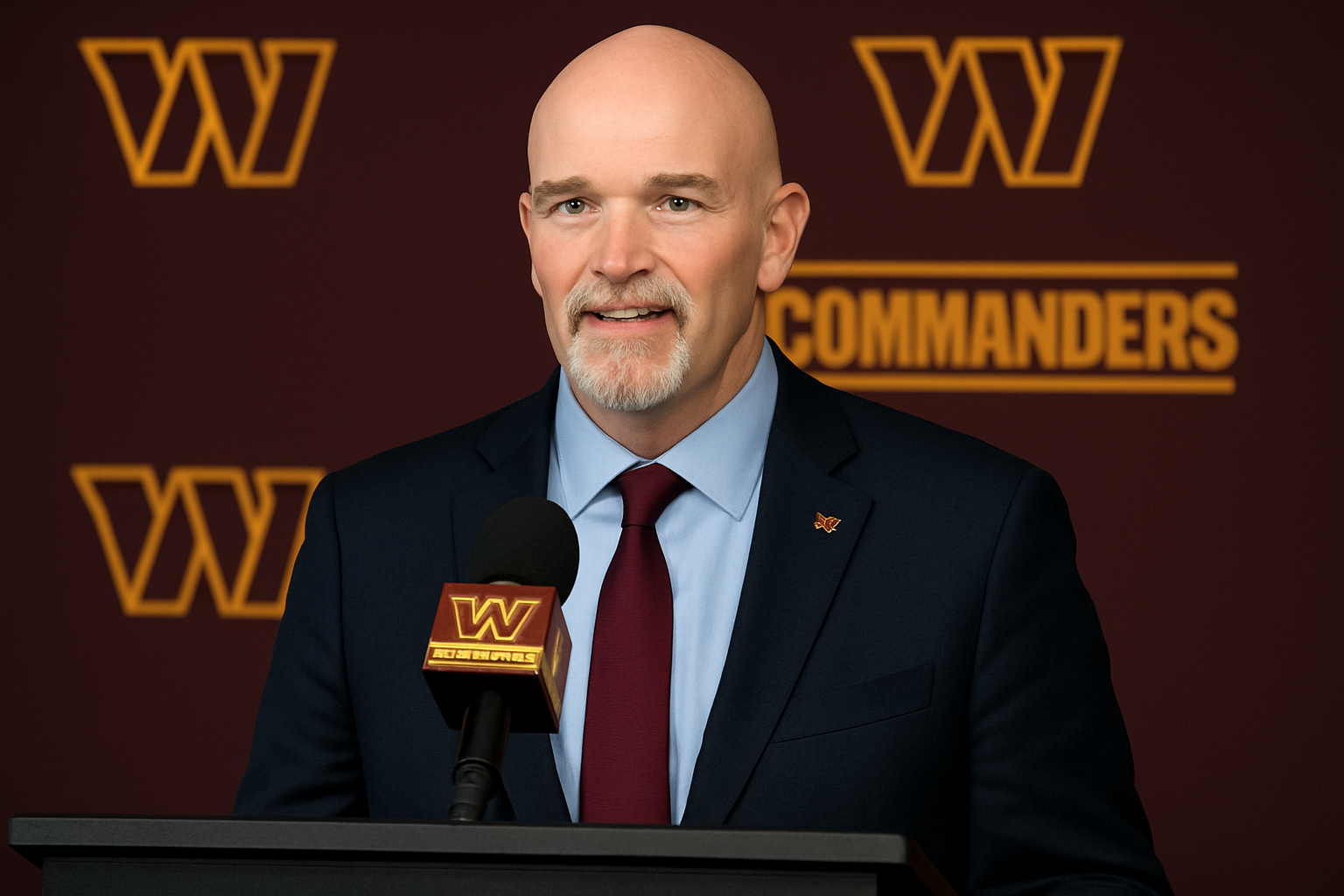 Head coach of the Commanders Dan Quinn