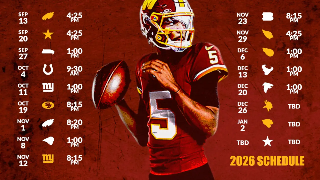 2026 commanders schedule splash