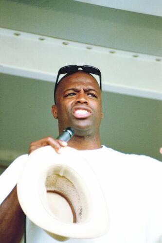 Darrell Green on stage